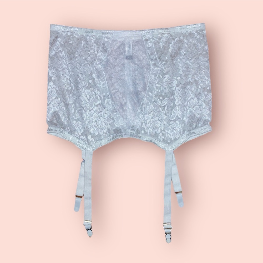 Floral Lace Garter Belt